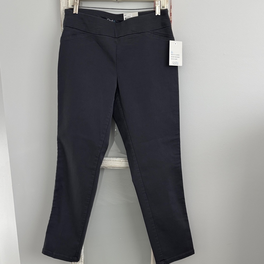 Dark Gray Pull-On Pants